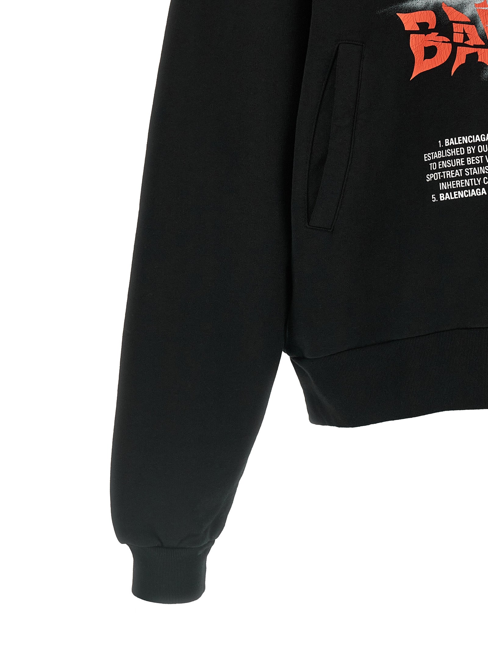 Balenciaga Schwarzer Baumwoll-Sweatshirt