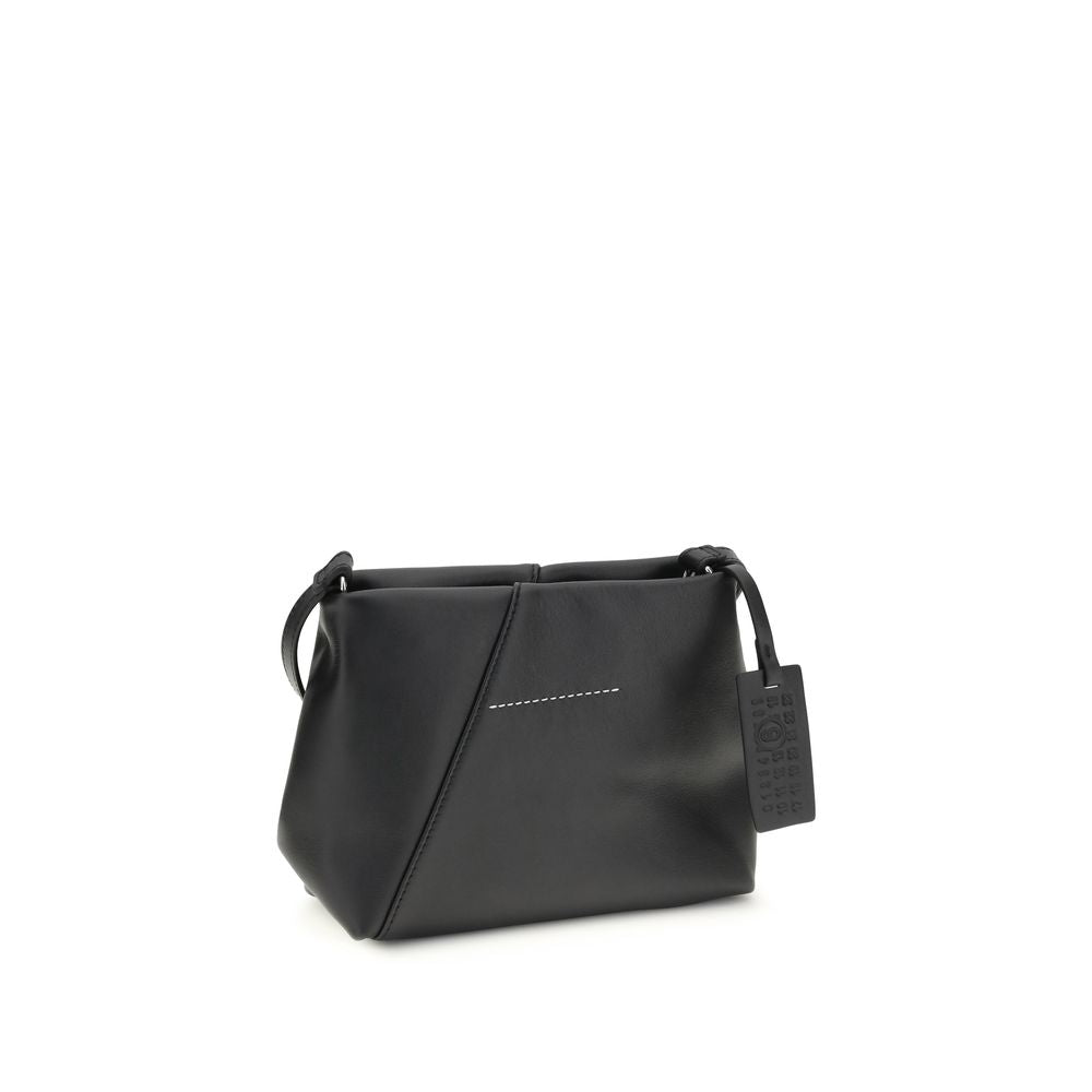 MM6 Schwarze Bos Taurus Kalbsleder Schultertasche