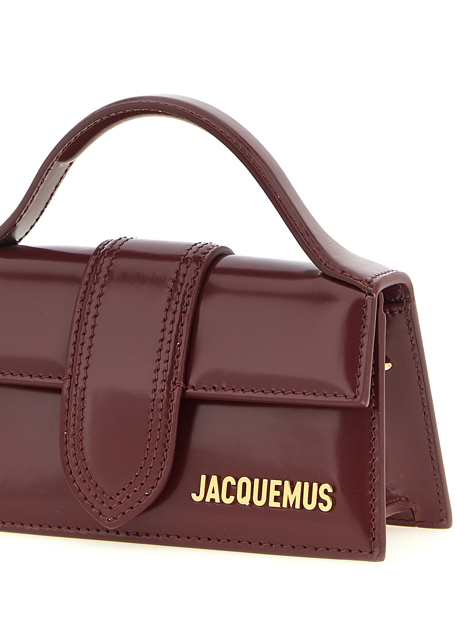 Jacquemus Handtasche aus bordeauxrotem Kalbsleder