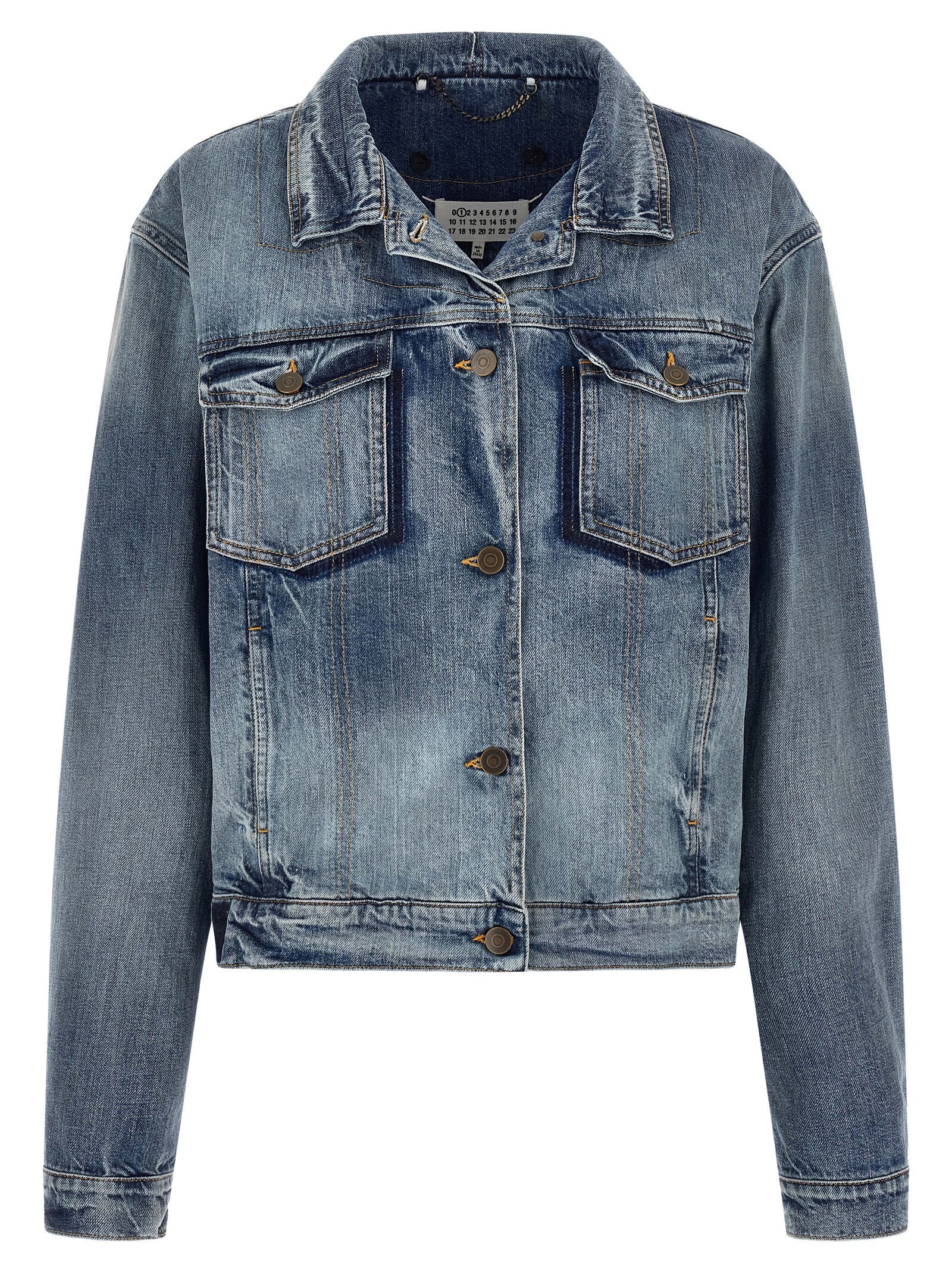 Maison Margiela Blaue Jeansjacke aus Baumwolle
