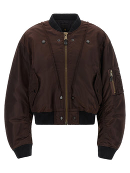 Maison Margiela Brauner Bomber aus Polyamid