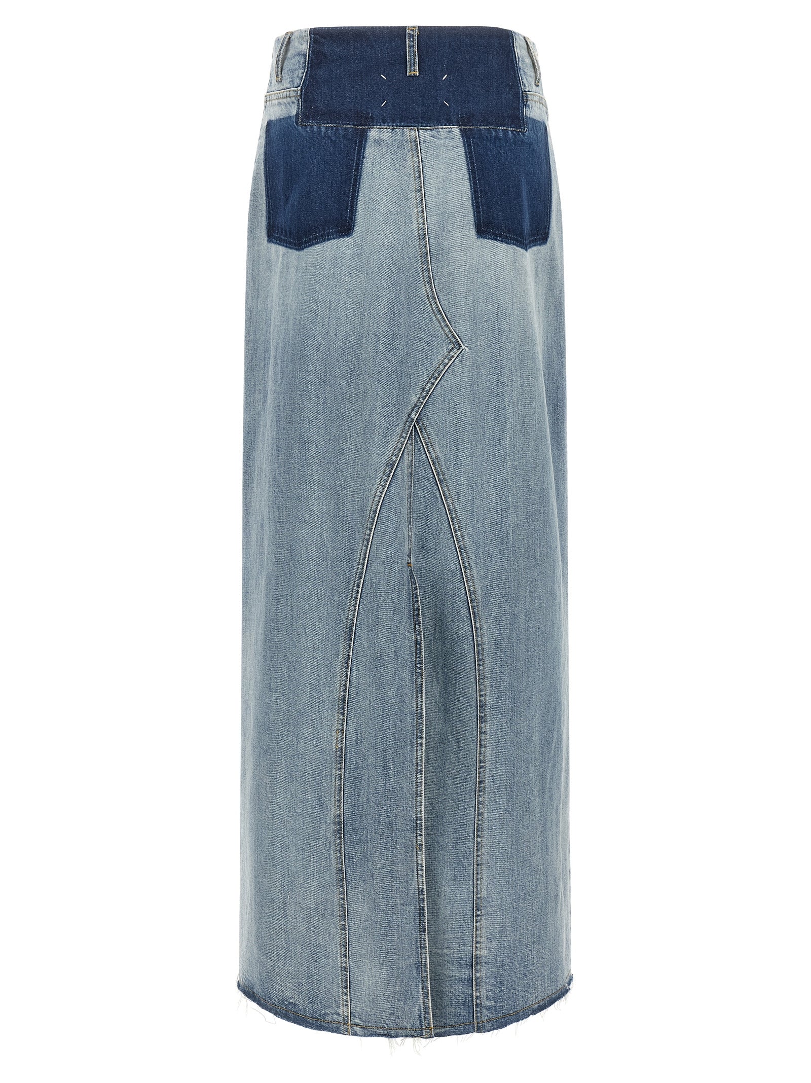 Maison Margiela Blaue Baumwoll-Minirock
