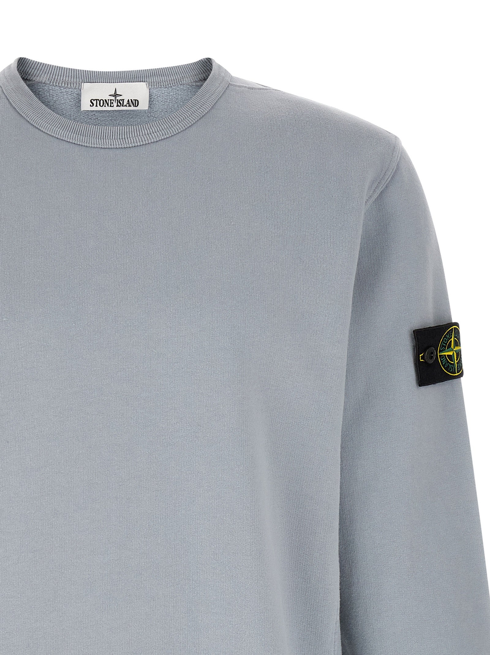 Stone Island Grauer Baumwollpullover