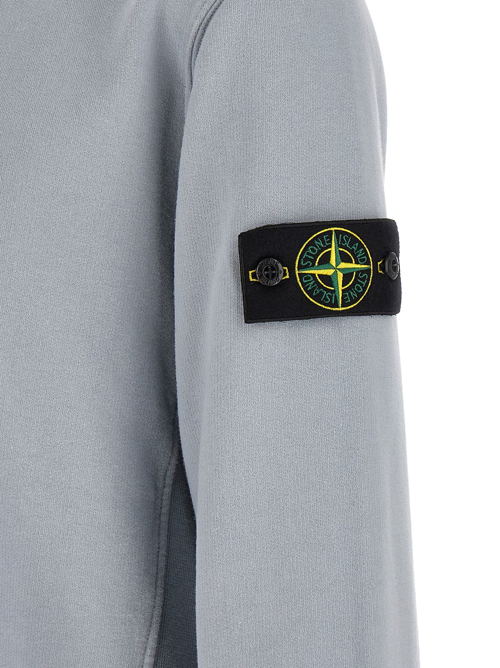Stone Island Grauer Baumwollpullover