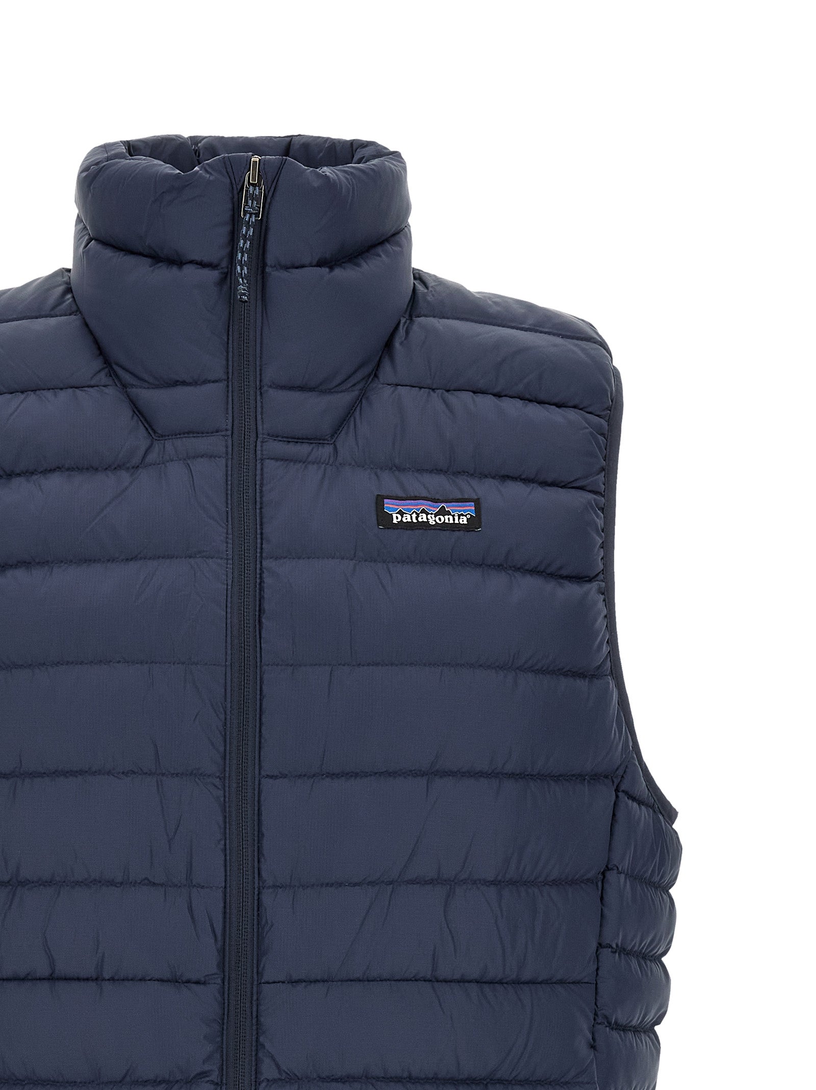 PATAGONIA Ärmellose blaue Nylonjacke