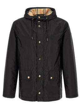 Burberry Schwarze Polyamid-Shell-Jacke