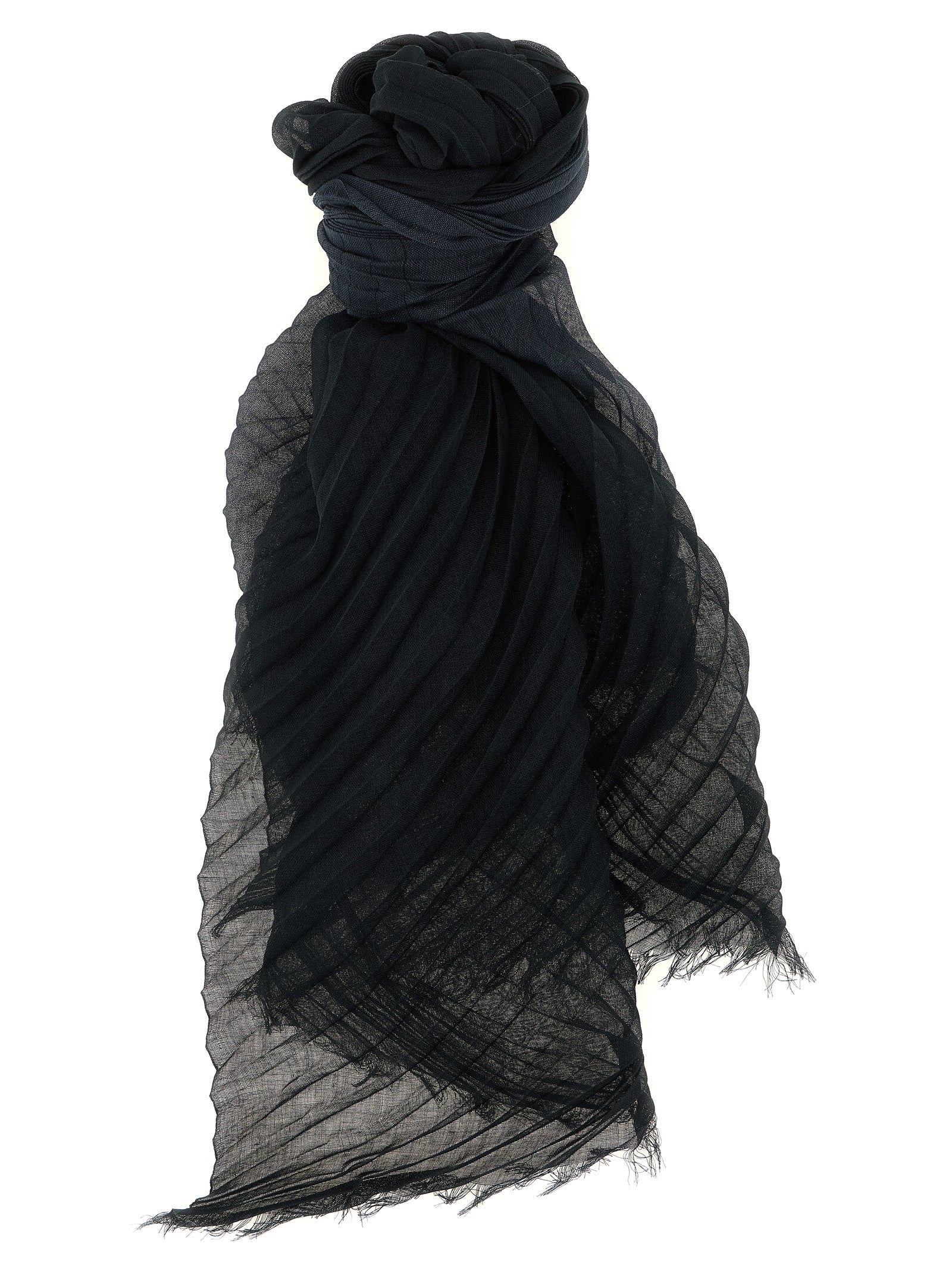Issey Miyake Schwarzer Schal aus Polyester