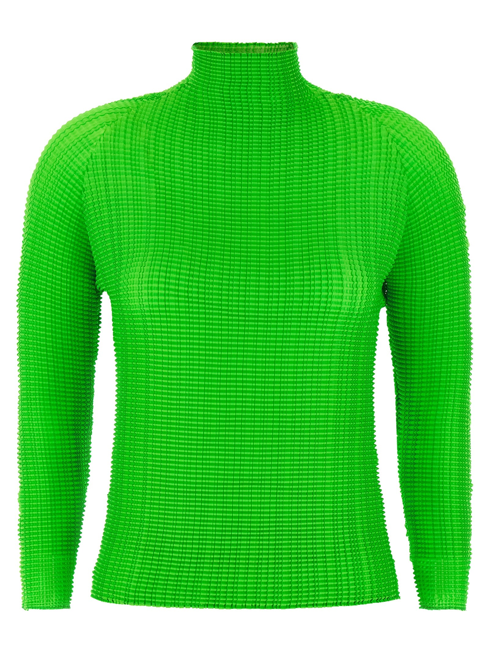Issey Miyake Grüne Polyester-Bluse