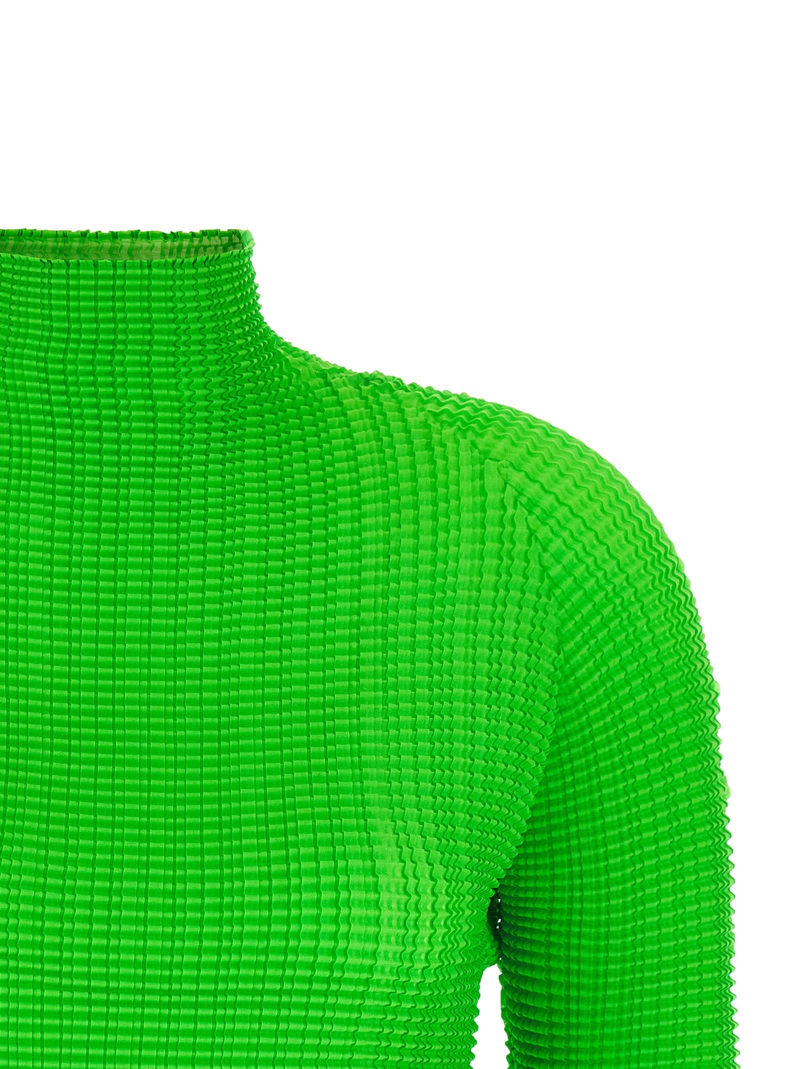 Issey Miyake Grüne Polyester-Bluse