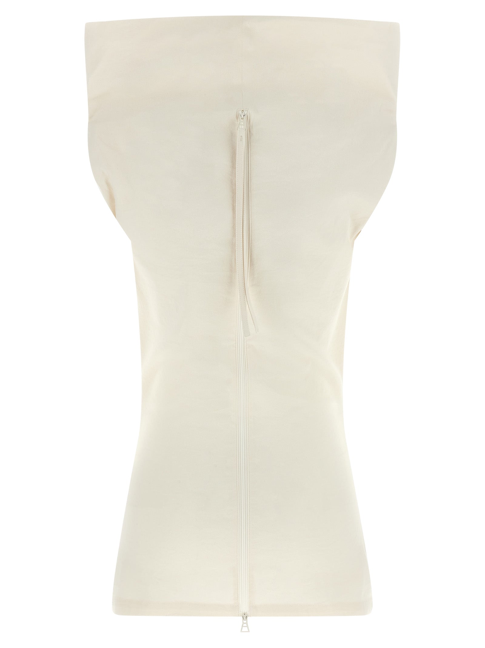 Issey Miyake Weiße Papierbluse