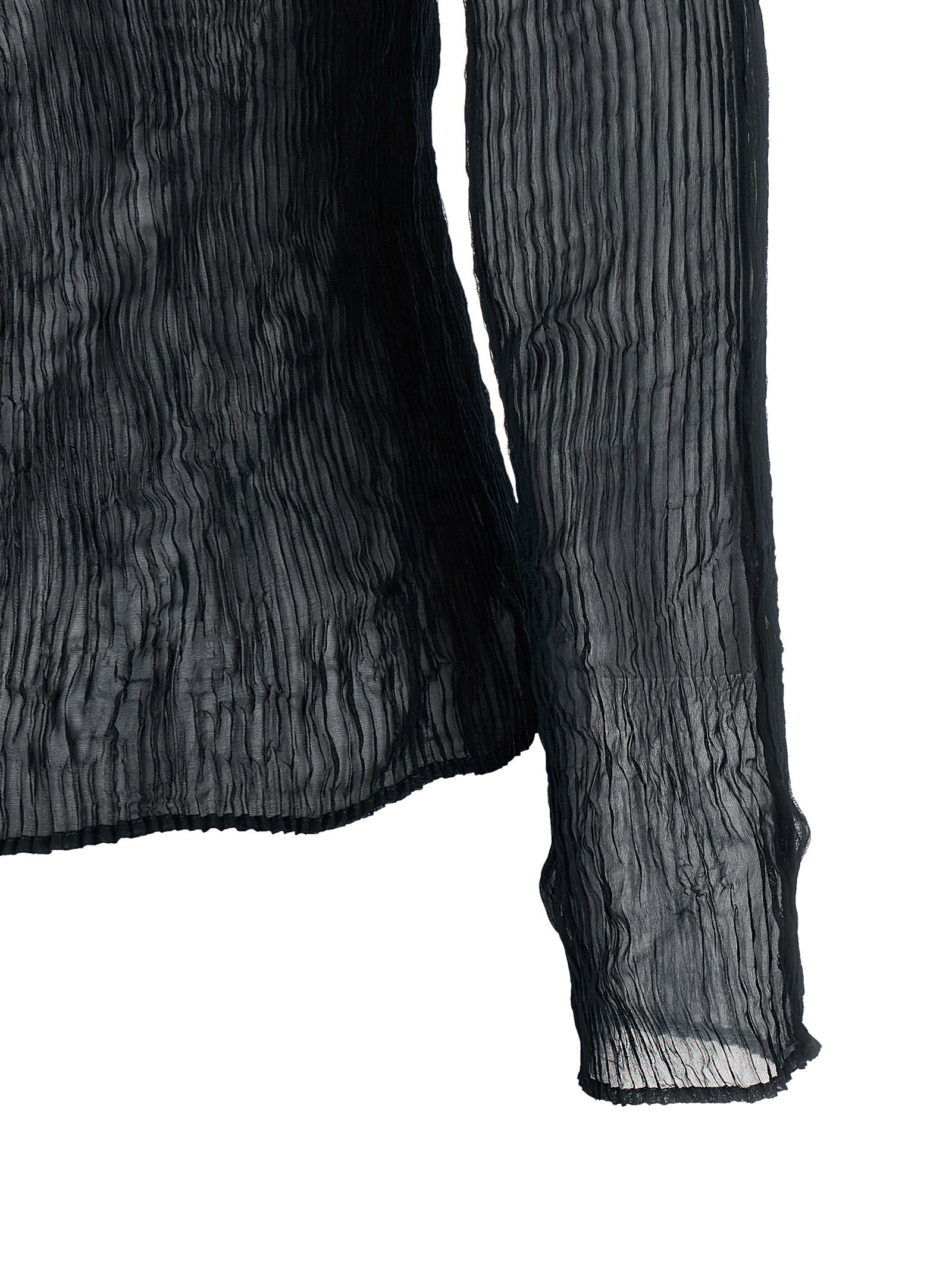 Issey Miyake Schwarzer Cardigan aus Polyester