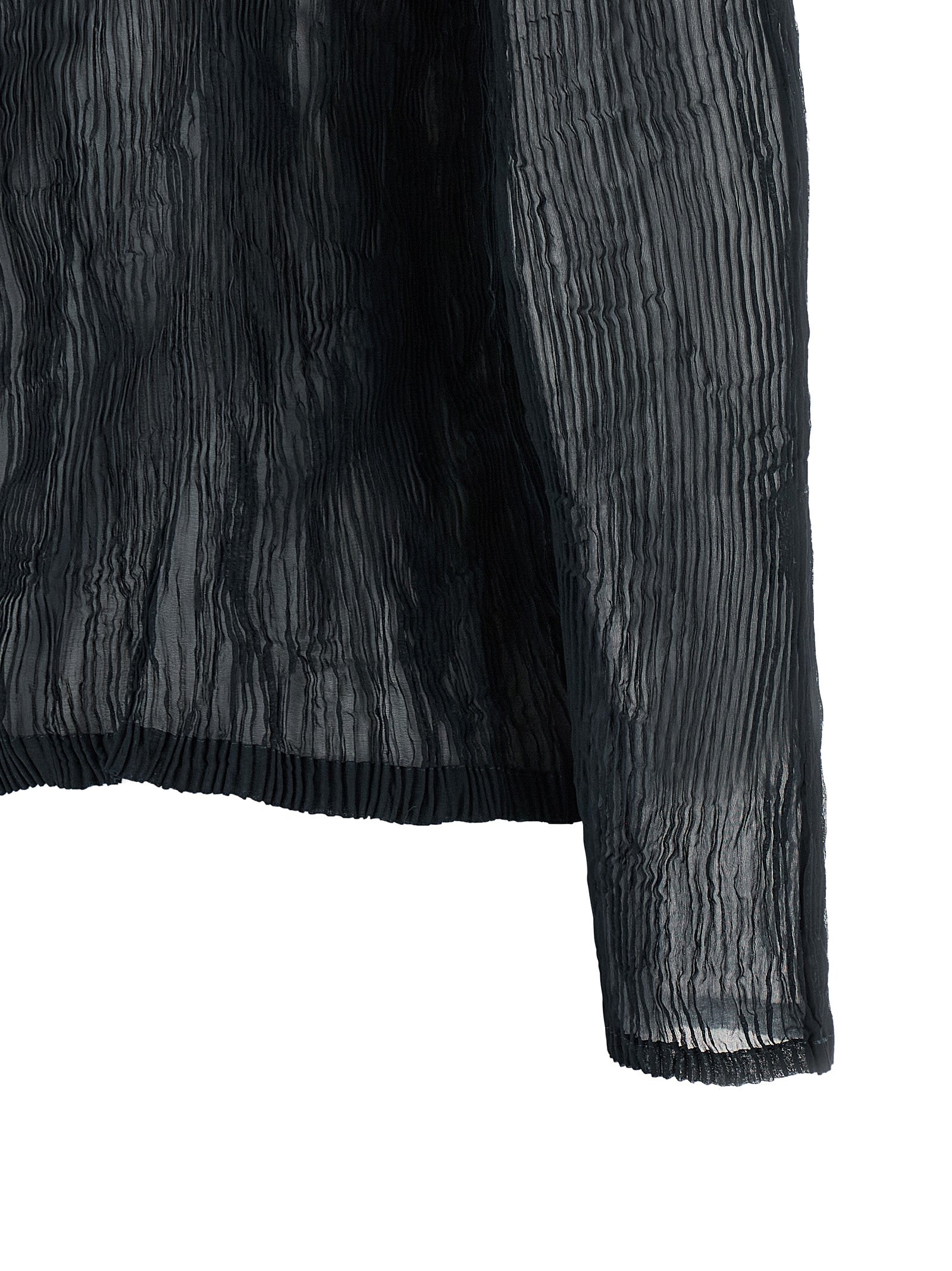 Issey Miyake Schwarzer Cardigan aus Polyester