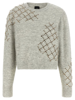 PINKO Grauer Wollcardigan