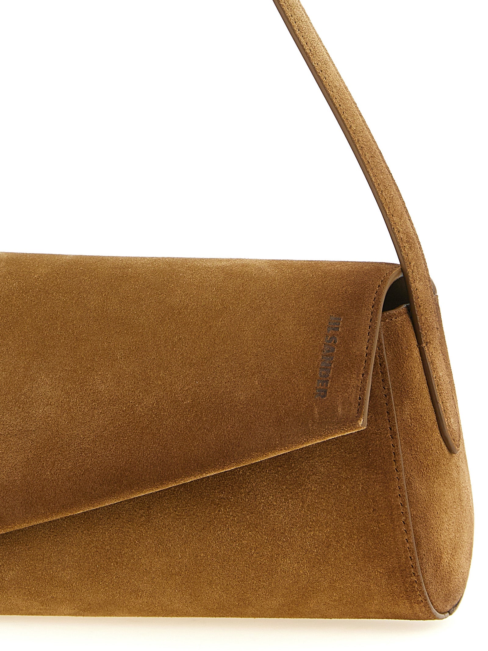 Jil Sander Braunes Kalbsleder Damen Crossbody Tasche
