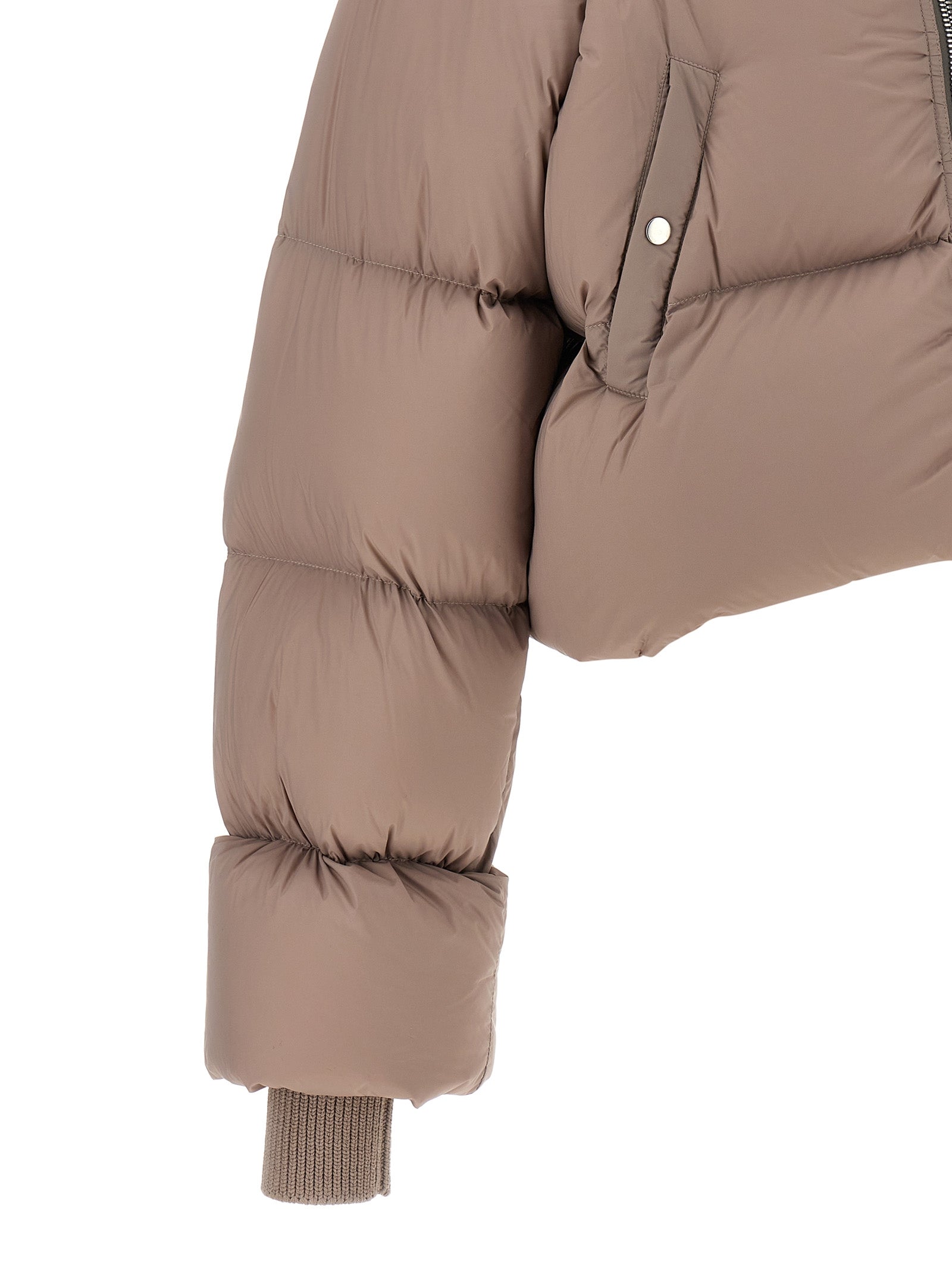 Rick Owens Multicolor Nylon Jacke in voller Länge