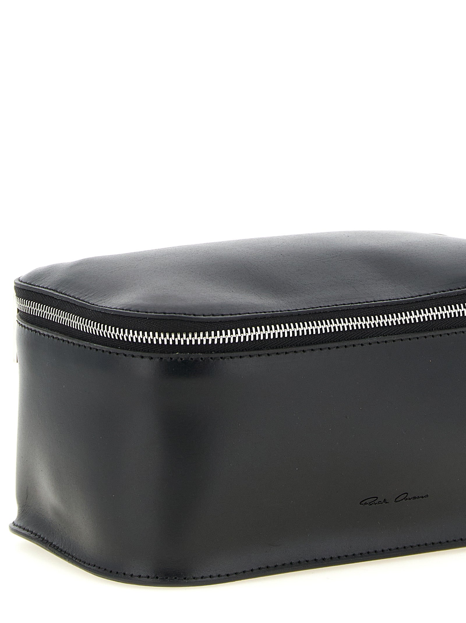 Rick Owens Schwarzer Airpod-Halter aus Kalbsleder
