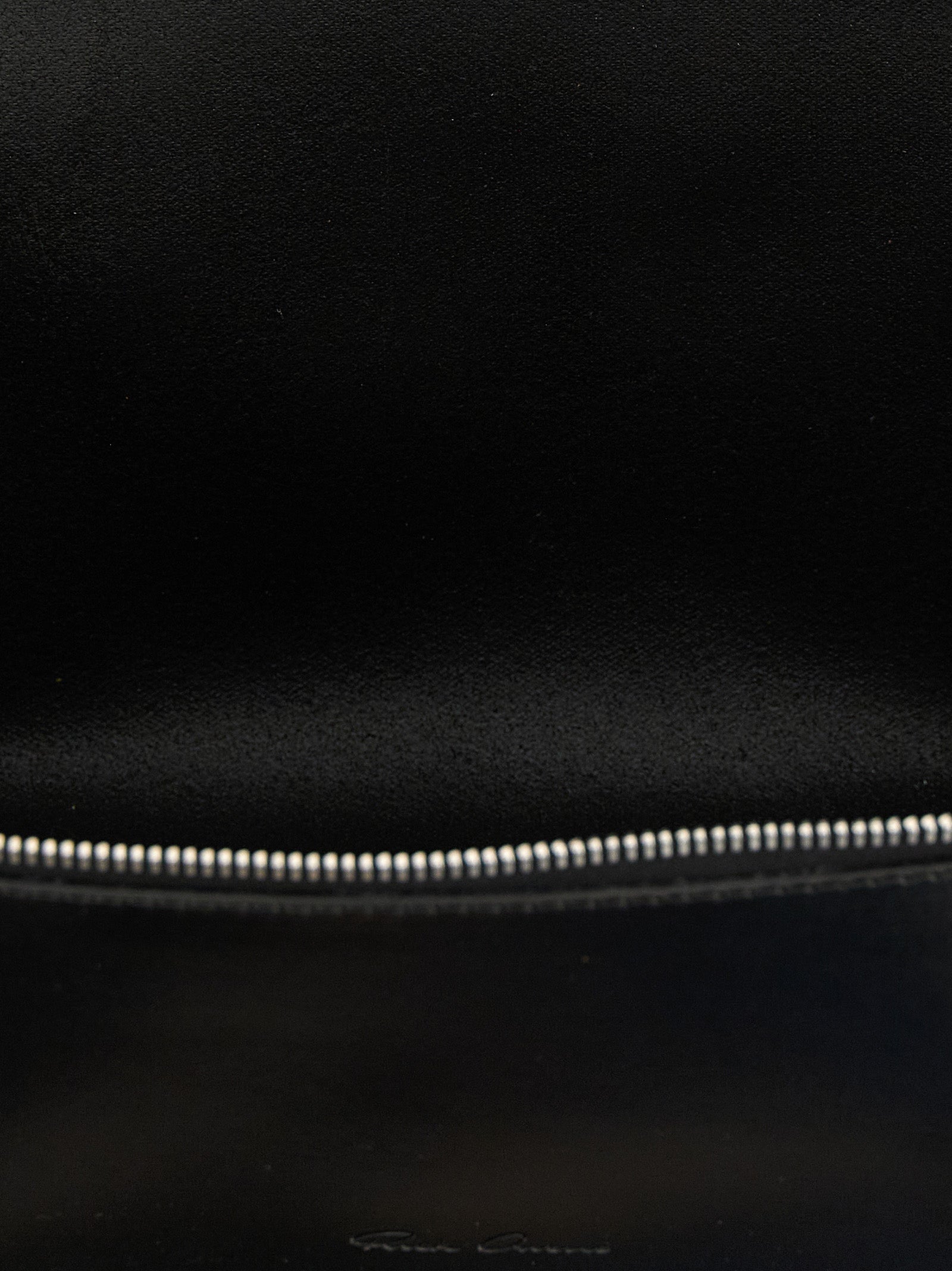 Rick Owens Schwarzer Airpod-Halter aus Kalbsleder
