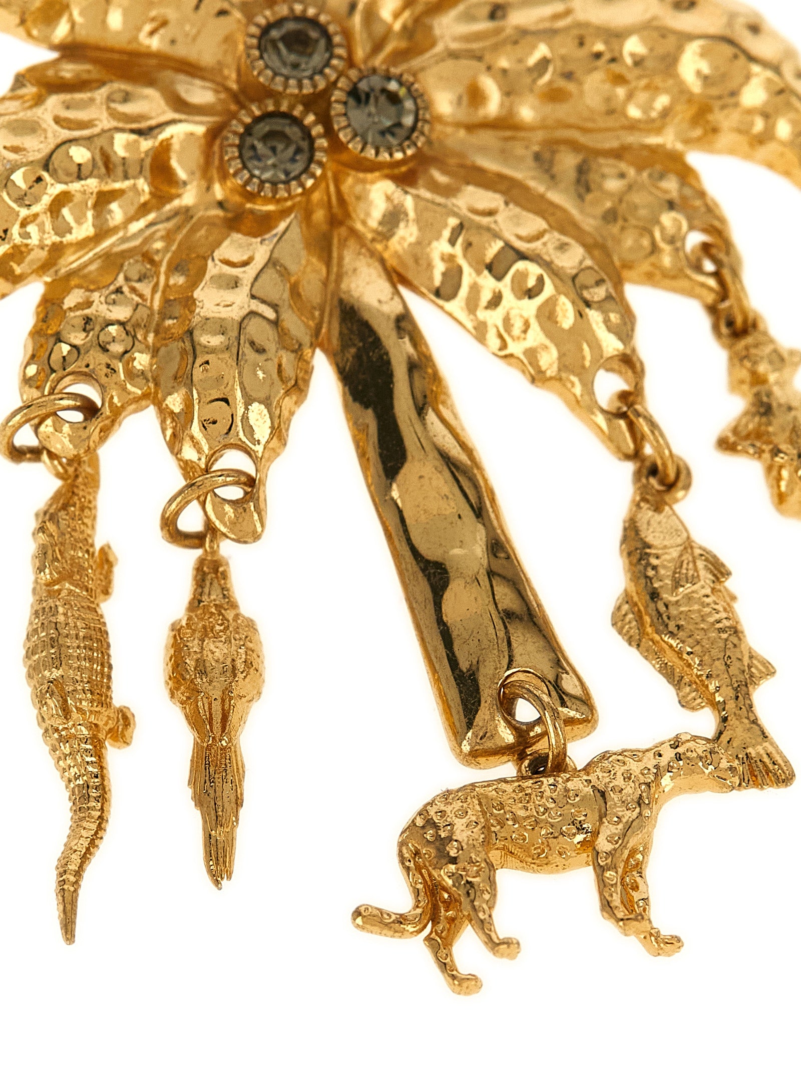 Jacquemus Ohrringe aus Goldmessing