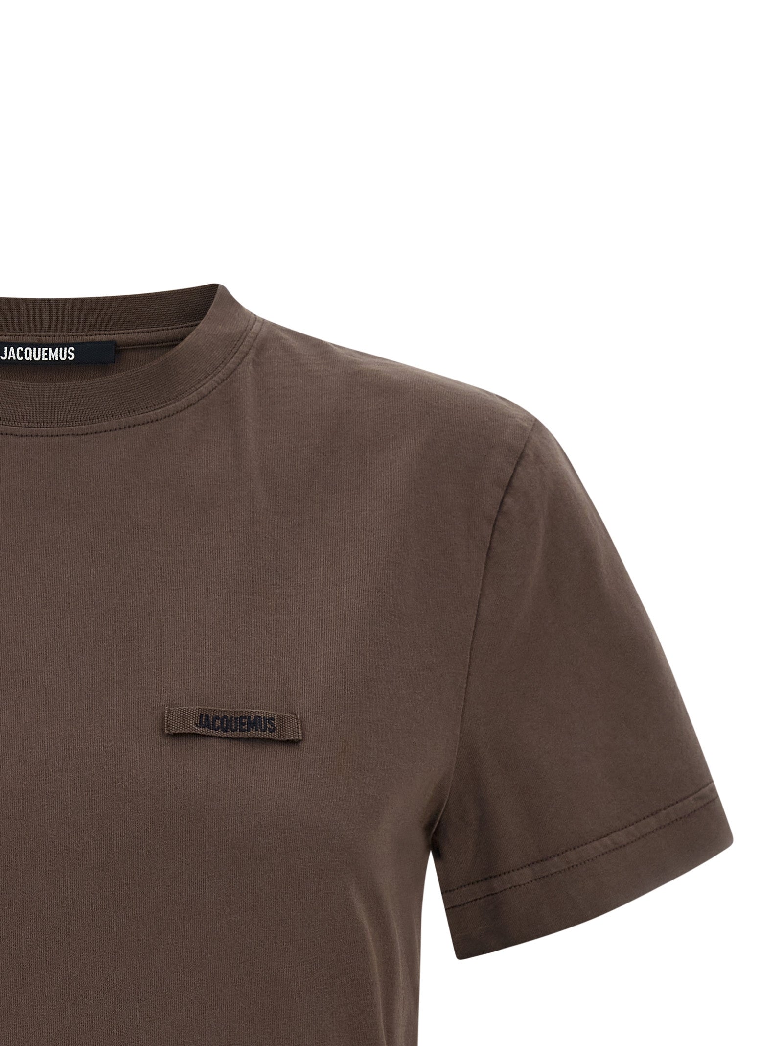 Jacquemus Braunes Baumwoll-T-Shirt