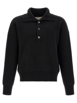 Ami Paris Schwarzer Wollcardigan
