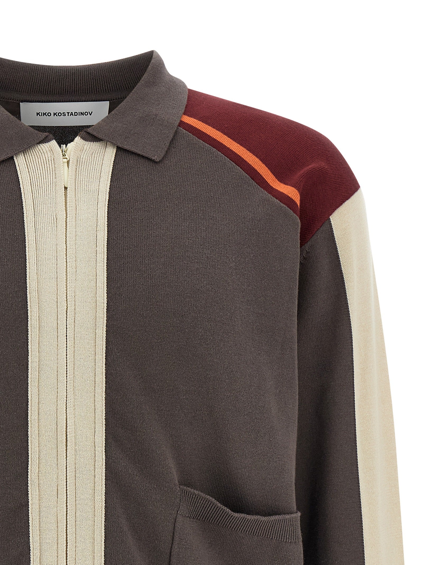 Kiko Kostadinov Mehrfarbige Baumwollstrickjacke