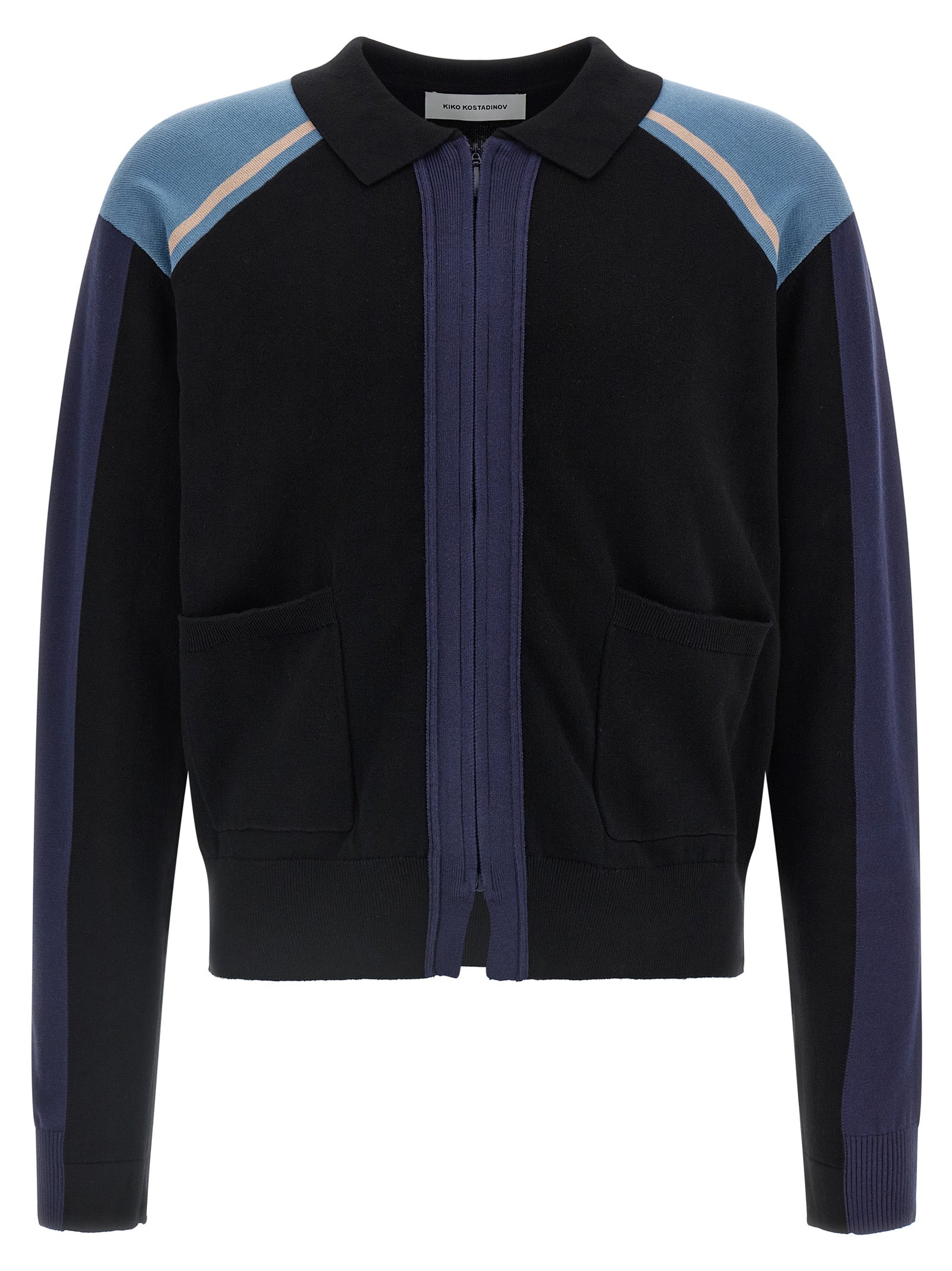 Kiko Kostadinov Blauer Baumwollcardigan