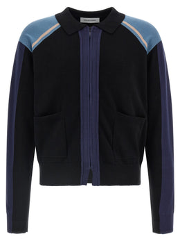 Kiko Kostadinov Blauer Baumwollcardigan