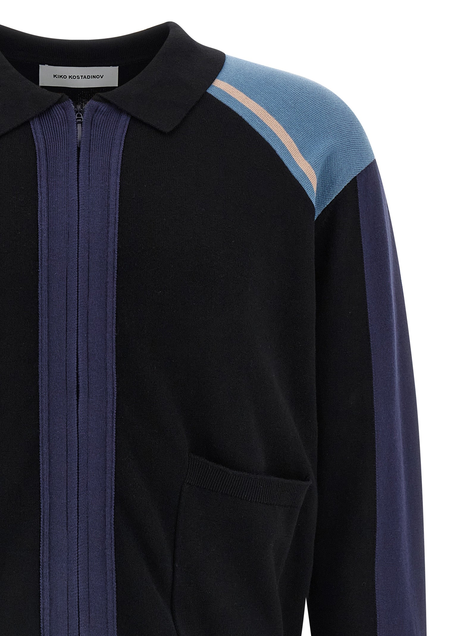 Kiko Kostadinov Blauer Baumwollcardigan