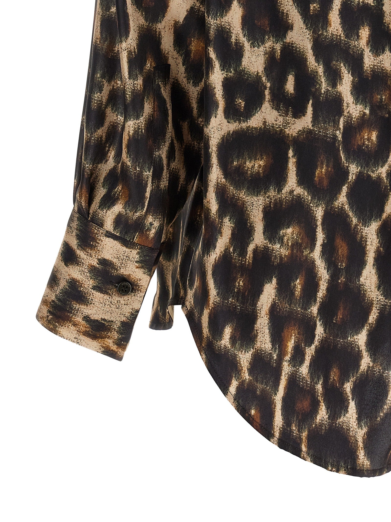 Alberto Biani Braune Seidenbluse