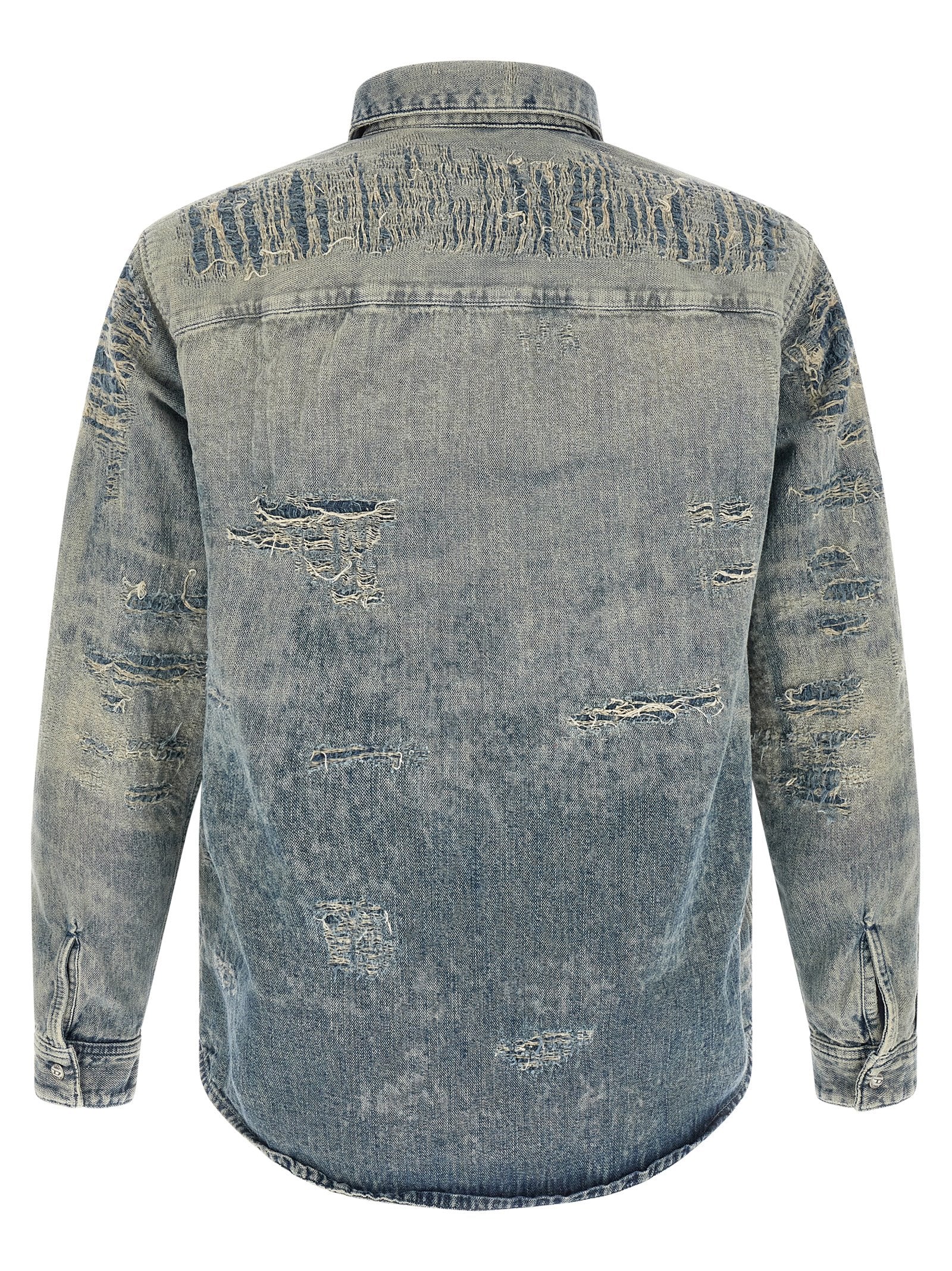 Diesel Blaue Baumwollbluse
