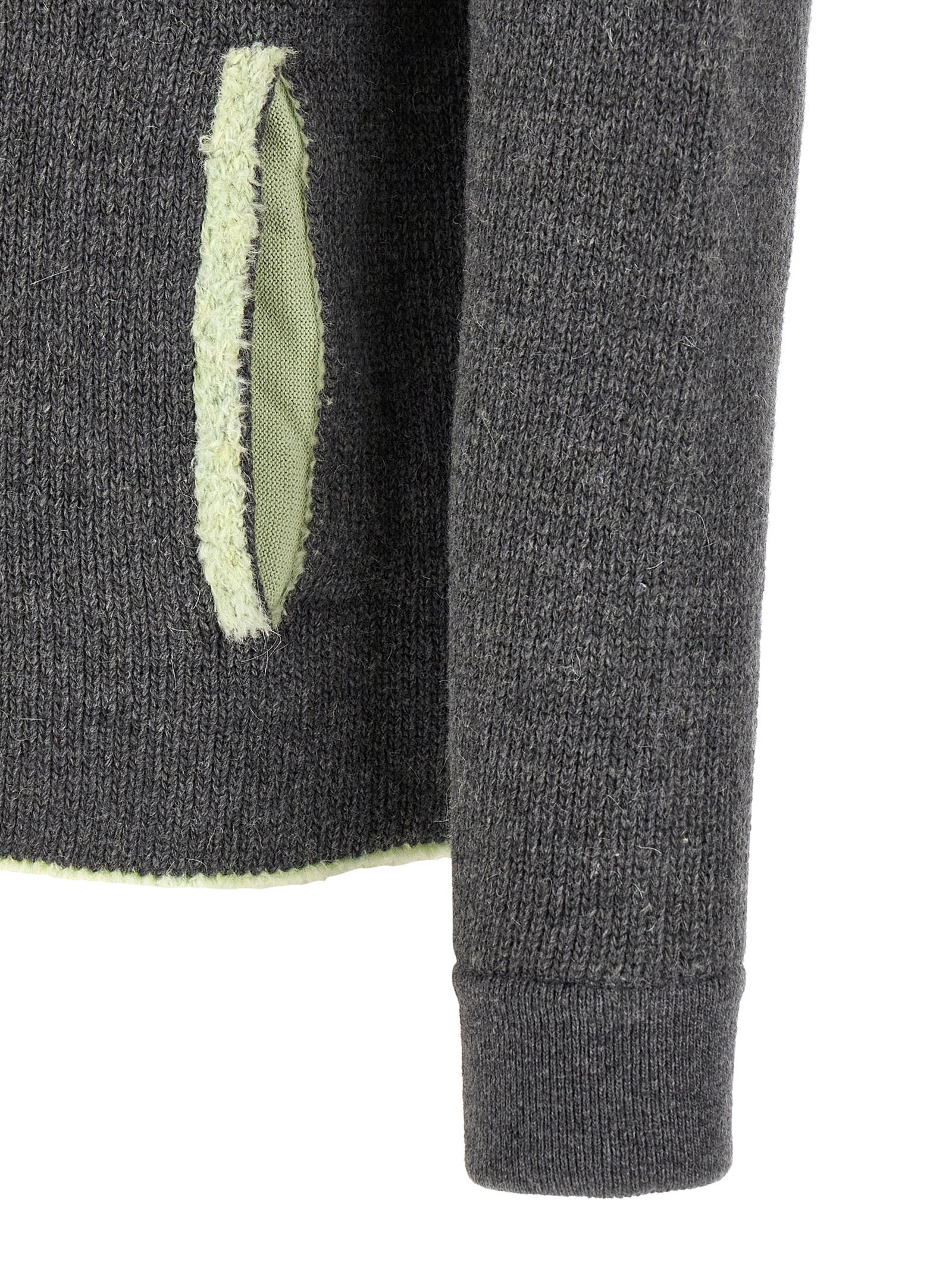 Diesel Grauer Wollpullover