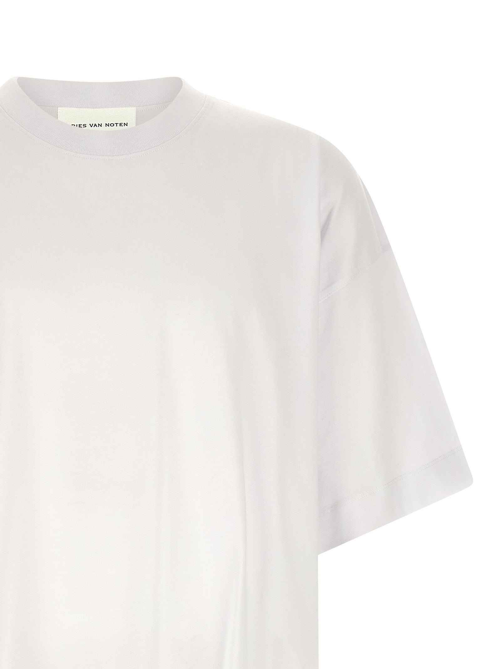 Dries Van Noten Weißes Baumwoll-T-Shirt