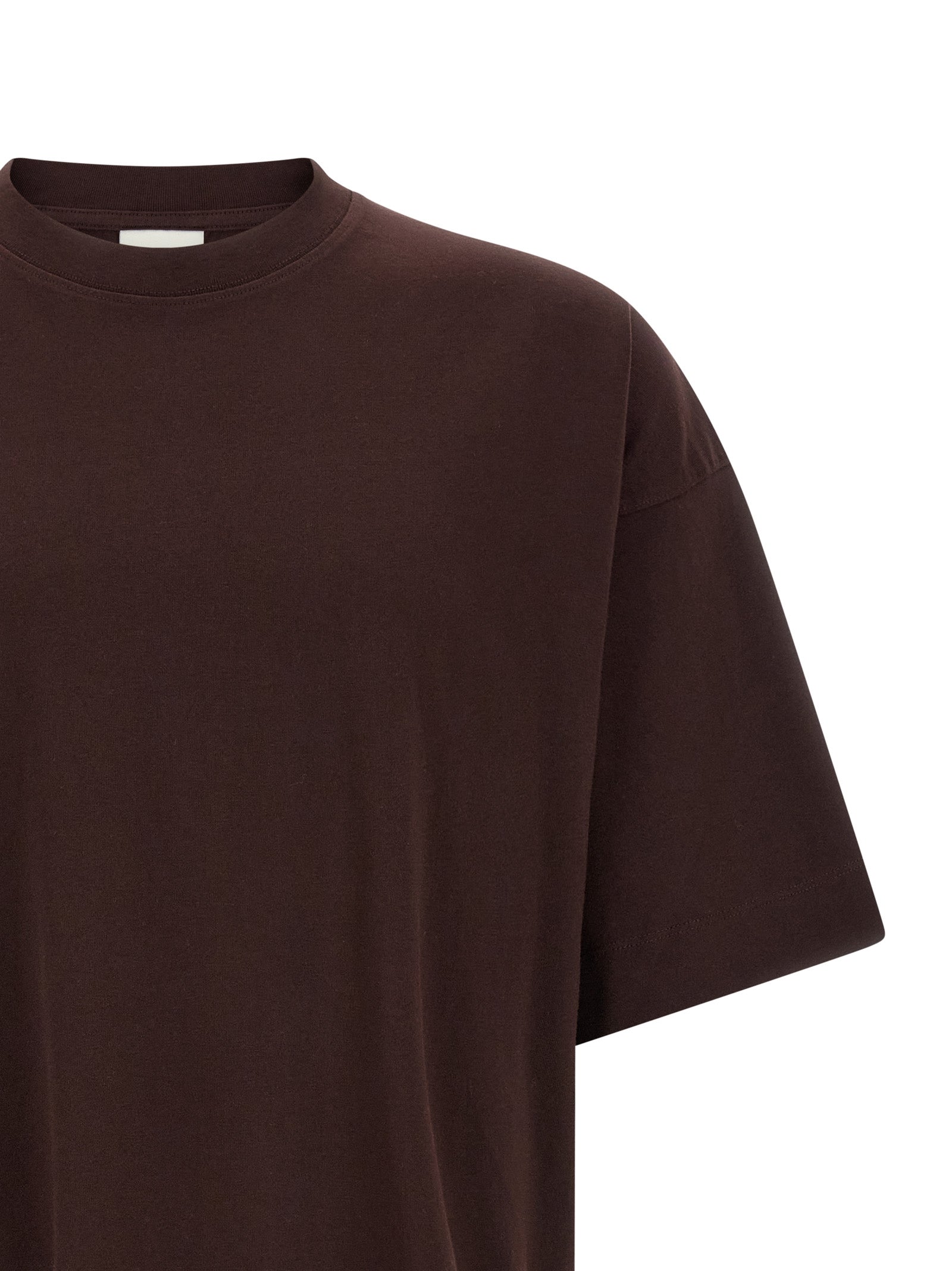 Dries Van Noten Bordeaux Baumwoll-T-Shirt