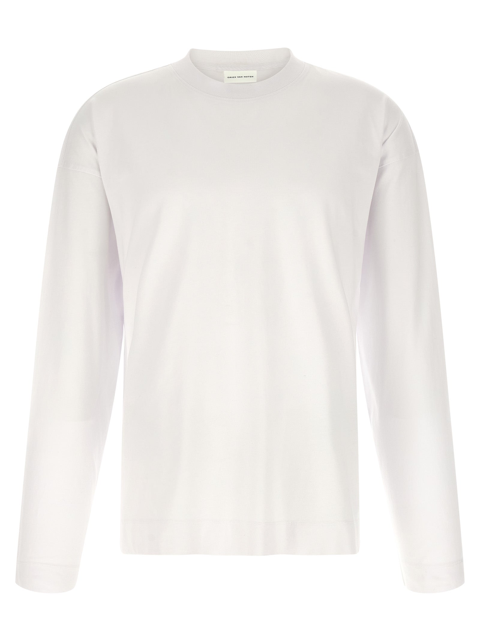 Dries Van Noten Weißes Baumwoll-T-Shirt