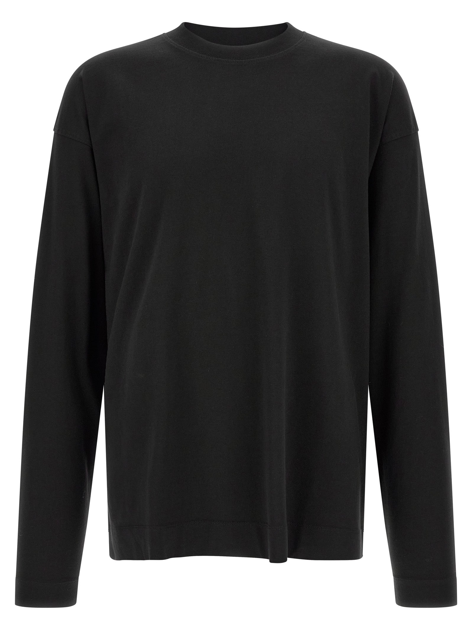 Dries Van Noten Schwarzes Baumwoll-T-Shirt