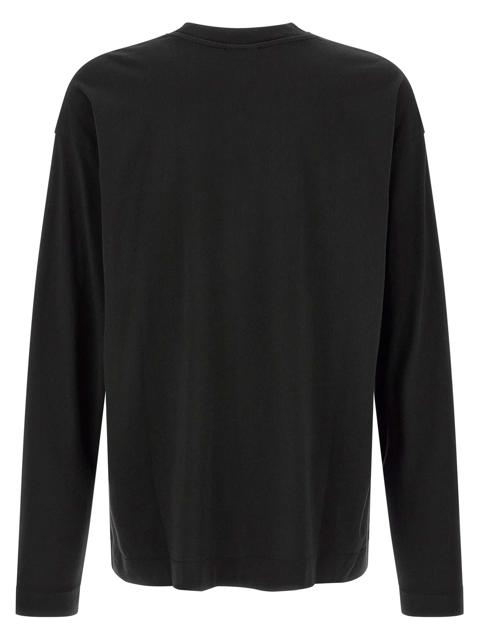 Dries Van Noten Schwarzes Baumwoll-T-Shirt