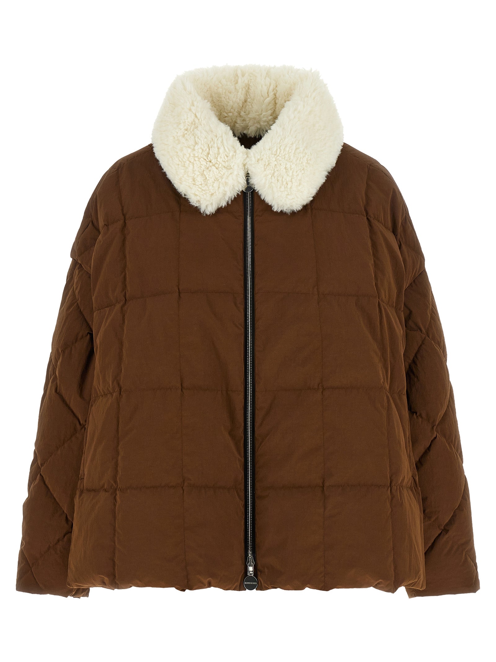 IENKI IENKI Braune Polyester-Jacke in voller Länge