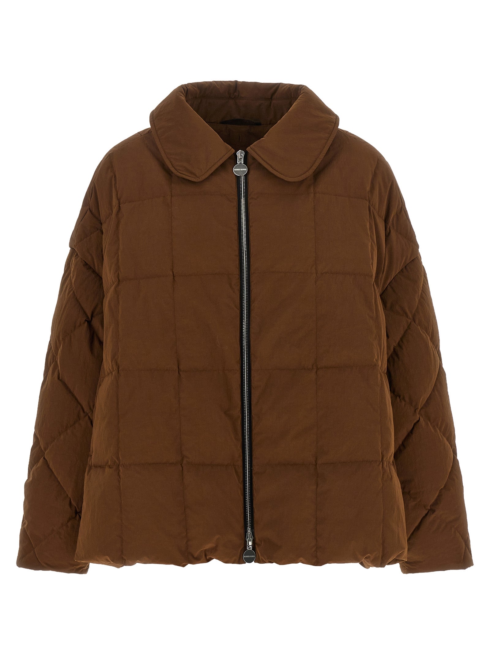 IENKI IENKI Braune Polyester-Jacke in voller Länge