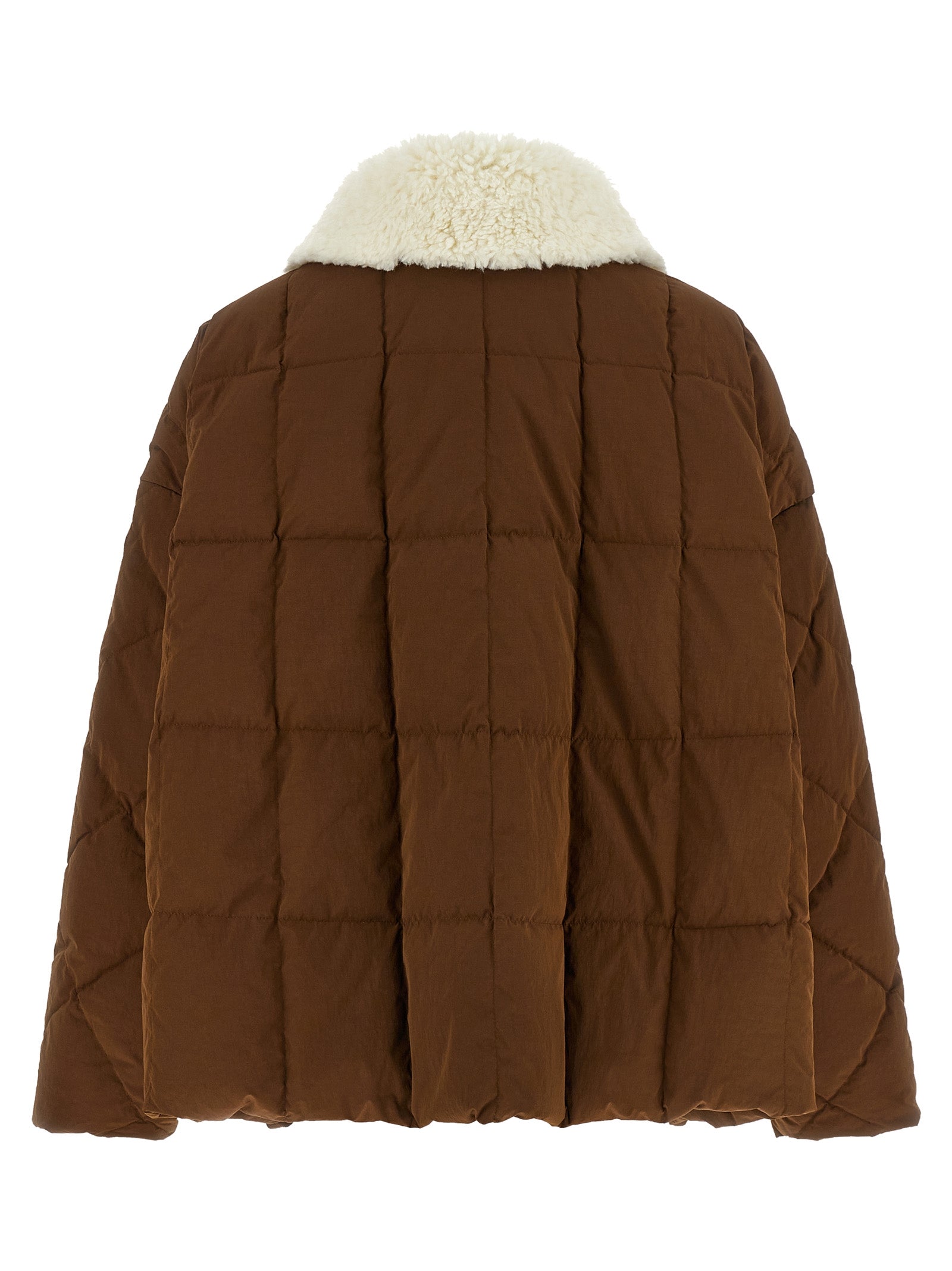 IENKI IENKI Braune Polyester-Jacke in voller Länge