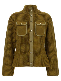 PINKO Zweifarbige Polyester-Strickjacke