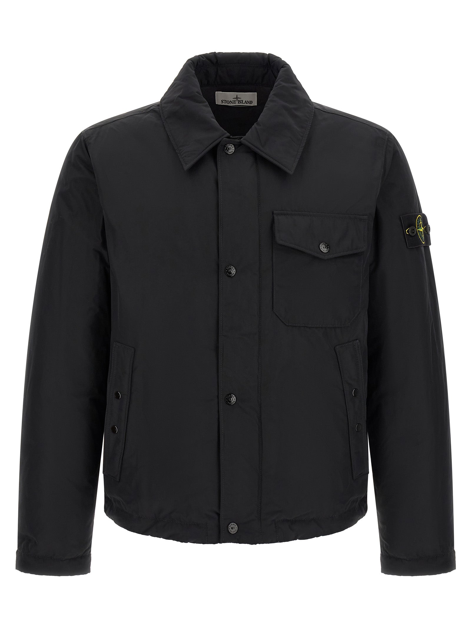 Stone Island Schwarze Polyester-Jacke