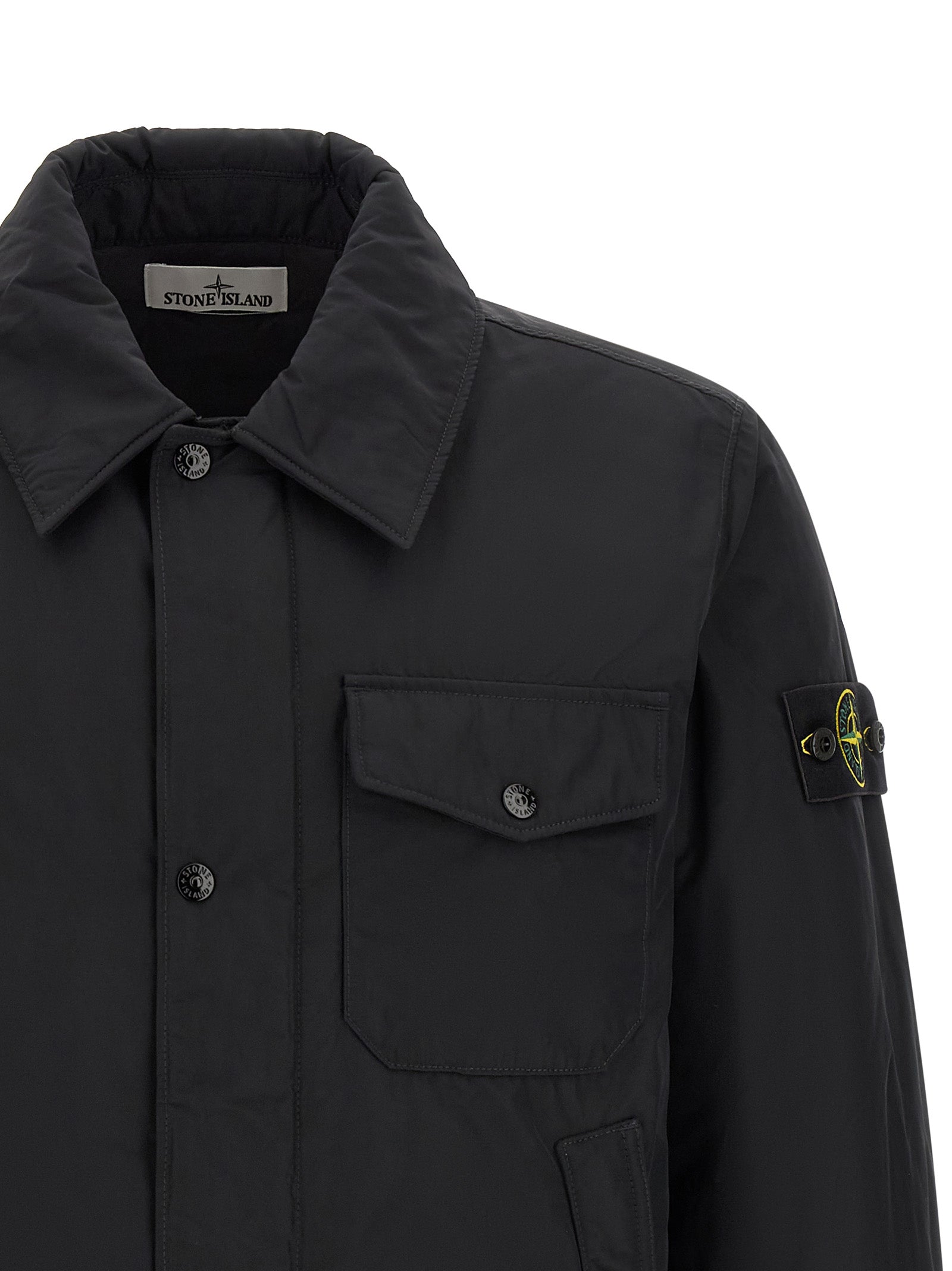 Stone Island Schwarze Polyester-Jacke