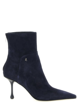 Jimmy Choo Blaue Ankle Boots aus Leder