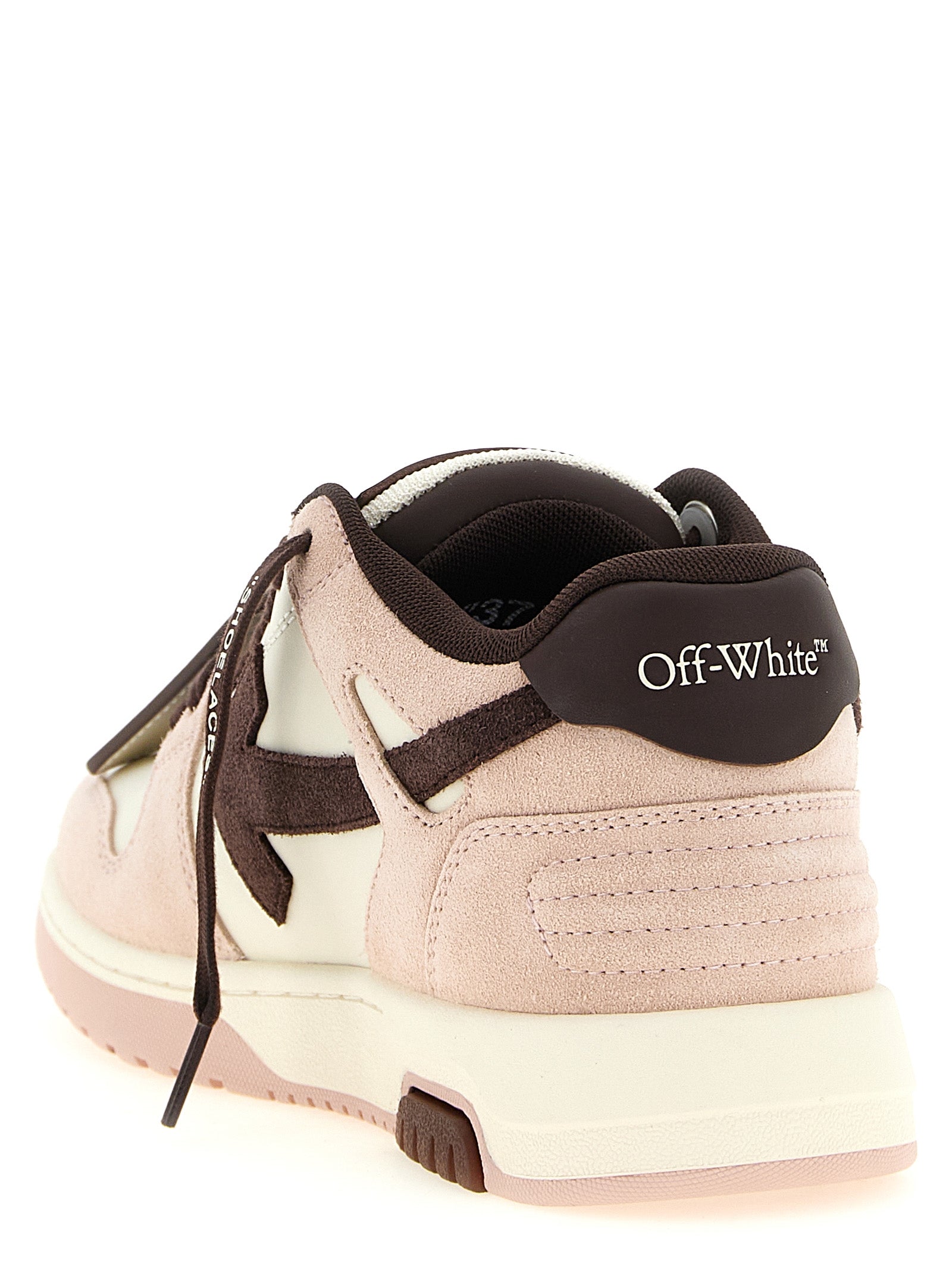Off-White Mehrfarbige Low-Top-Sneaker aus Rindsleder
