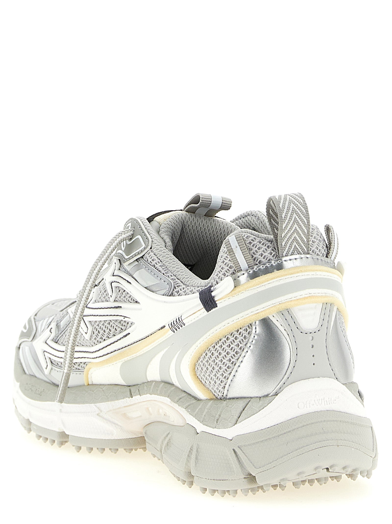 Off-White Graue Sneaker aus Polyethylen im Athletic-Stil