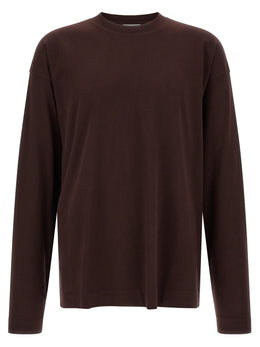 Dries Van Noten Bordeaux Baumwoll-T-Shirt