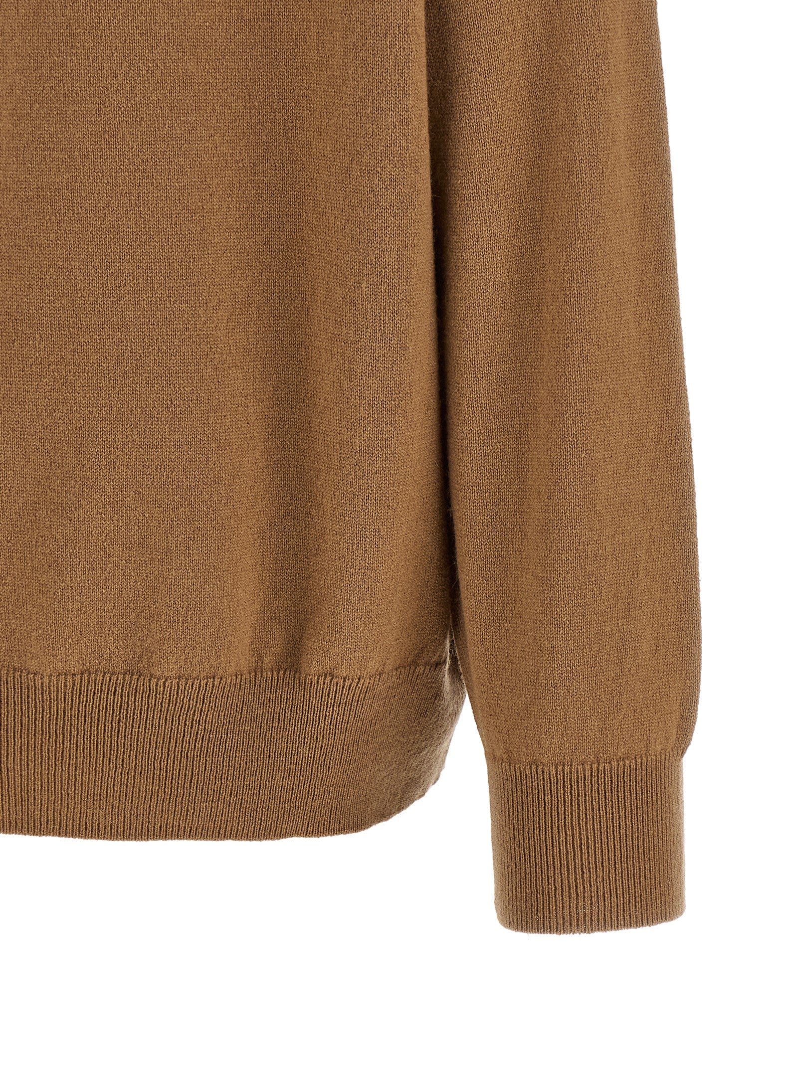Ballantyne Brauner Kaschmir-Strickjacke