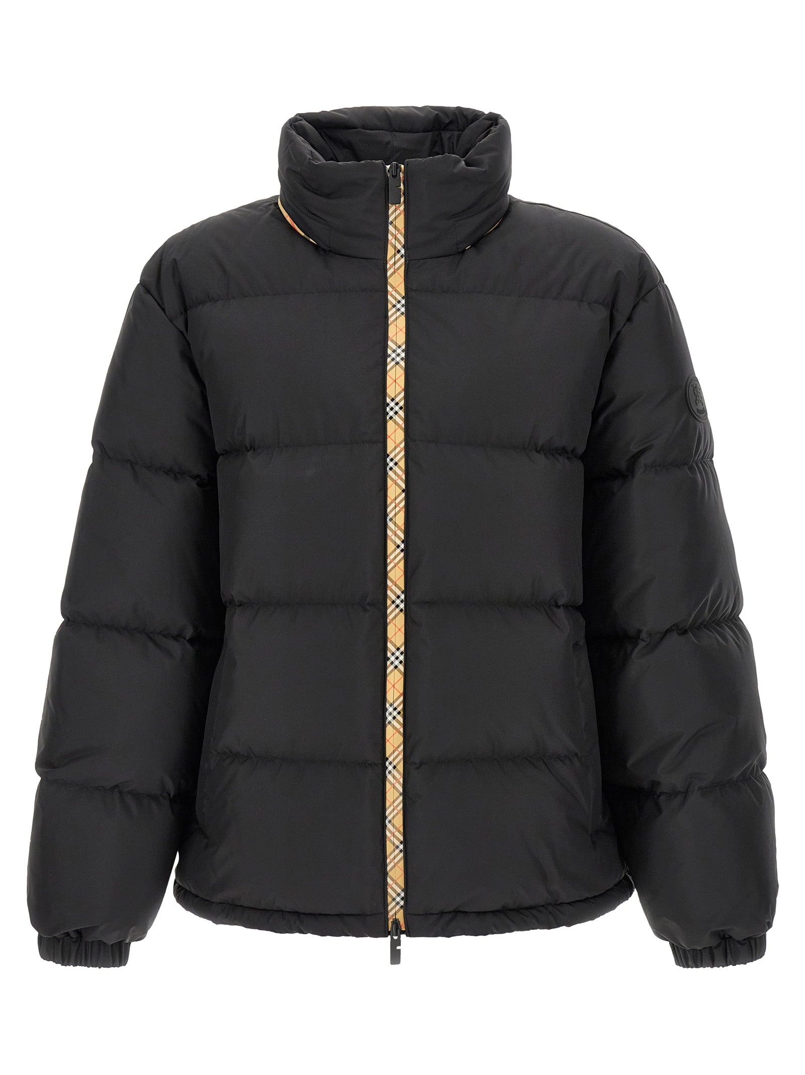 Burberry Schwarzer Parka aus Polyester