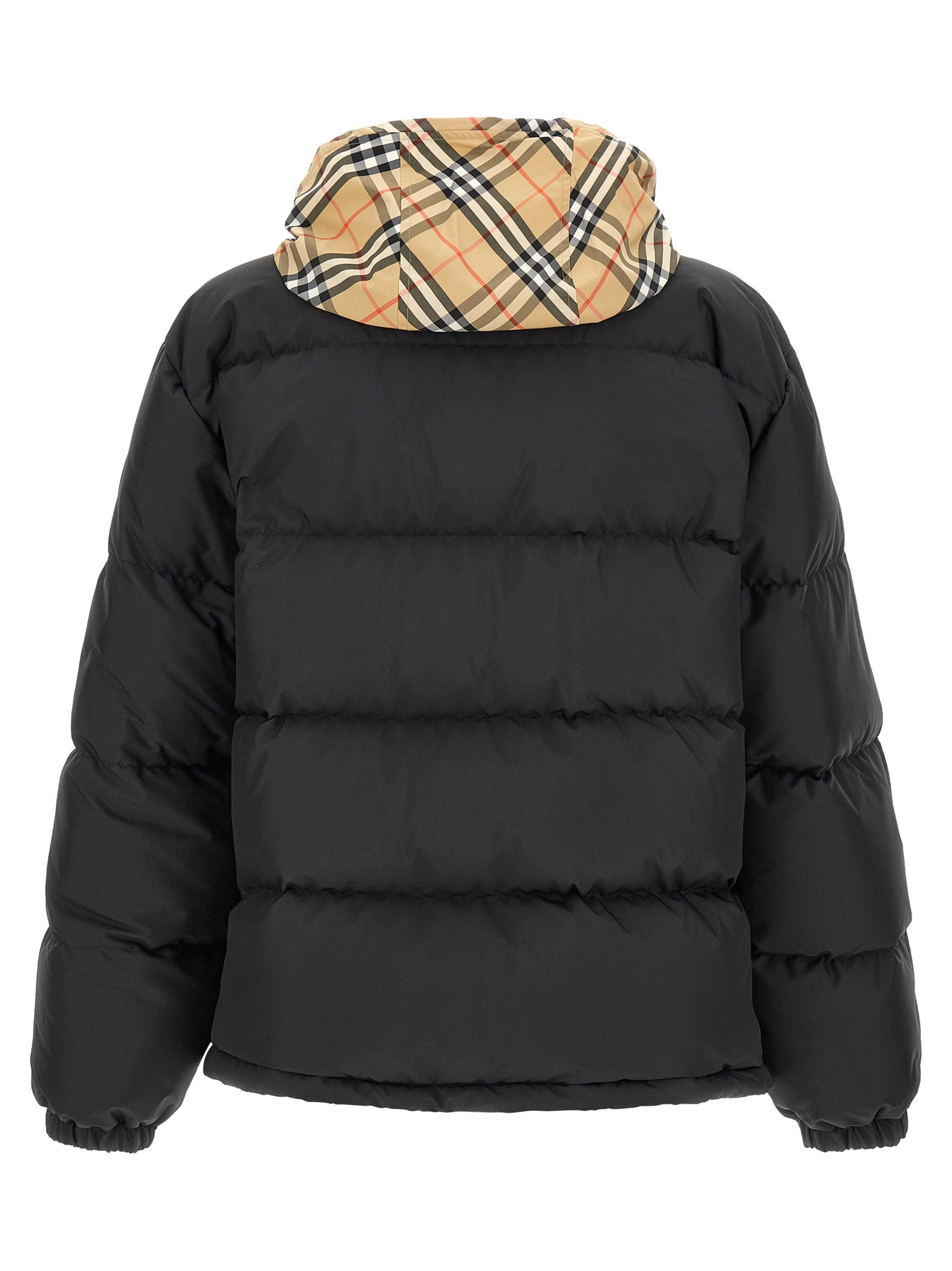Burberry Schwarzer Parka aus Polyester