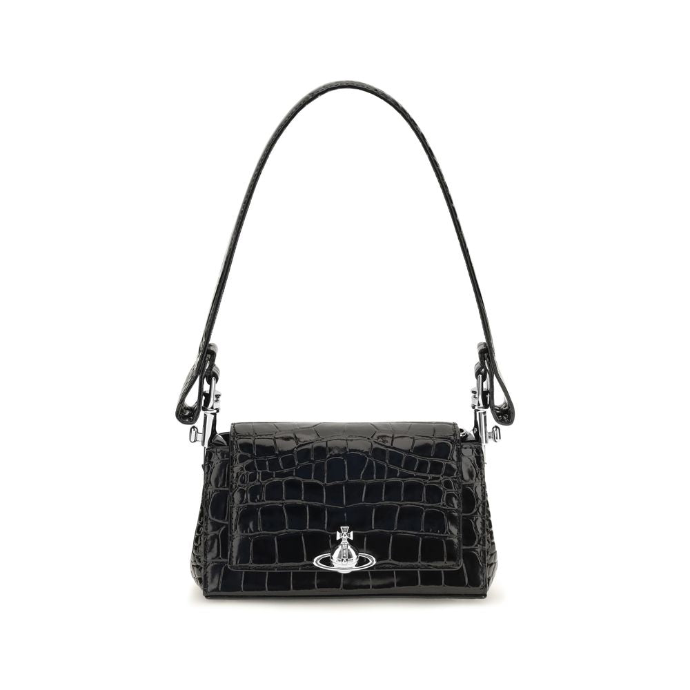 Vivienne Westwood Schwarze Kalbsleder Bos Taurus Handtasche